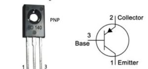 BD140 PNP Bipolar Medium Power Transistor 80V 1.5A TO-126 Package