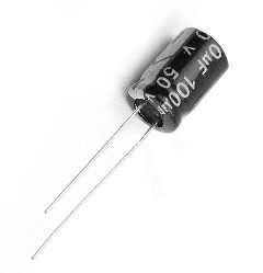 100µF 50V Electrolytic Capacitor ( Pack of 50)