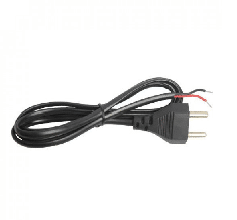 2 Pin Power Cord with Open Ended Cable