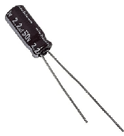 2.2µF 50V Electrolytic Capacitor (Pack of 50)