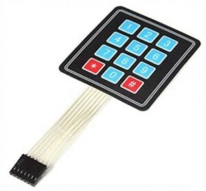 4×3 Matrix 12 keys Membrane Switch Keypad