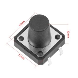 12x12x12mm Tactile Push Button Switch-10Pcs.