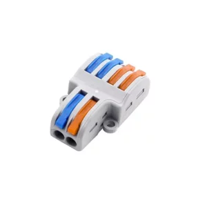 PCT-SPL-42 0.08-2.5mm 4:2 Pole Wire Connector Terminal Block with Spring Lock Lever for Cable Connection