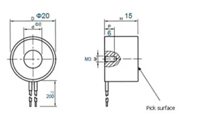 DC 12V KK-P20/15 3KG Lifting Solenoid Electromagnet