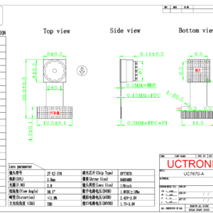 0.3MP OV7670 Camera Module with High Quality SCCB Connector