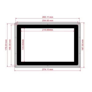 Waveshare 10.1 Inch Capacitive HDMI LCD Display (B) with Case 1280×800