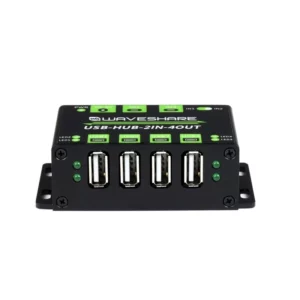 Waveshare Industrial Grade USB HUB, Extending 4x USB 2.0 Ports, Switchable Dual Hosts (Without Power Adapter)