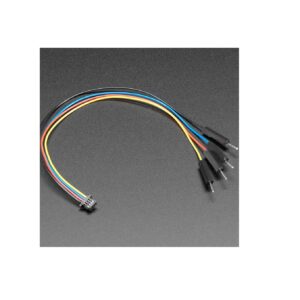 Adafruit STEMMA QT / Qwiic JST SH 4-pin to Premium Male Headers Cable – 150mm Long