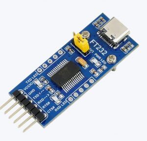 Waveshare FT232 USB UART Board (Type C), USB To UART (TTL) Communication Module, USB-C Connector