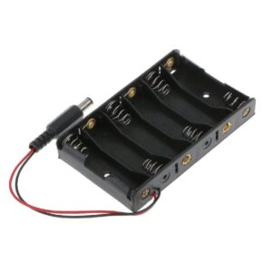 6 x 1.5V AA Battery Holder with DC 2.1 Power Jack