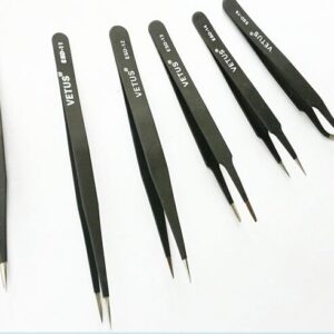 Anti-Static Tweezers 6pcs Set Vetus ESD