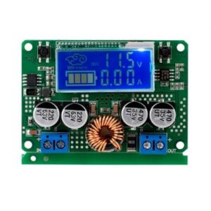 7A DC 60V Adjustable Step-Down Regulator NC Power Supply Module Current Voltage Meter LCD Display(With Case)