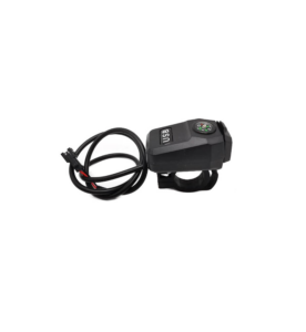 Motorcycle E scooter mobile USB charger with helmet hook waterproof